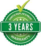 3-year Parts Warranty